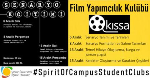 Senaryo Eğitimi - Film Yapımcılık Kulübü (KISSA)