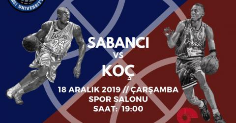 Sabancı - Koç derbi heyecanı 18 Aralık Çarşamba günü Spor Merkezi'nde