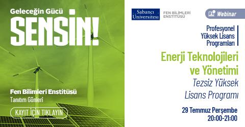 Enerji Teknolojileri ve Yönetimi Programı Tanıtım Toplantısı